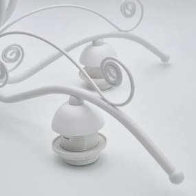 Csillár láncon RETRO II 5xE27/60W/230V fehér