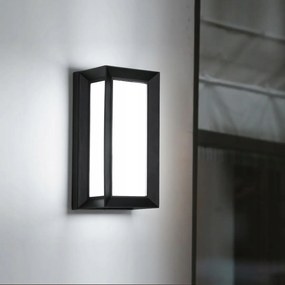 Kültéri Led Fali Lámpa Bejárati Ajtó Felett Mozgásérzékelővel Fehér Hideg