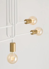 SIGMA LIGHTING 32383 GINO Vintage Mennyezeti Lámpák Fehér, Arany E27 IP20