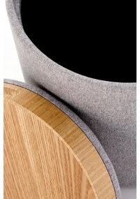 KÉSZLET 2x Taburet AVIKO átm. 38/45 cm szürke/bézs