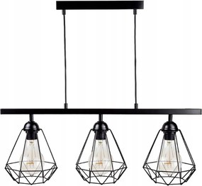 Csillár Hármas mennyezeti függőlámpa nappali konyha étkező Loft