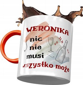 Narancssárga Bögre Veronika Nővéreknek Ajándék Nyomtatott Fotóval