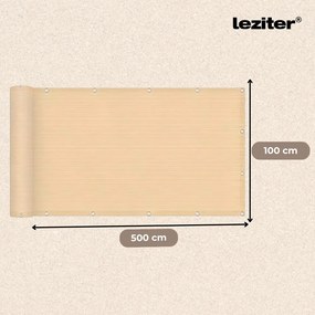 Erkély árnyékoló, belátásgátló 5 m bézs