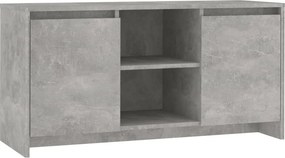 vidaXL betonszürke szerelt fa TV-szekrény 100 x 35 x 55 cm