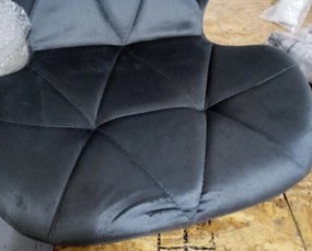 AKCIÓ Szürke irodai szék AVOLA VELVET II. minőség