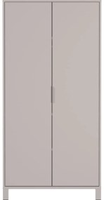 Krémszínű gyerek ruhásszekrény 89x180x54 cm Alkmaar – Germania