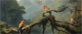 Kép - Trópusi erdő (120x50 cm)