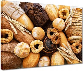 Vászonkép 40x30 Kenyér mix