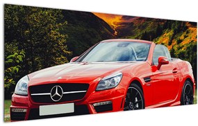 Kép - piros Mercedes (120x50 cm)