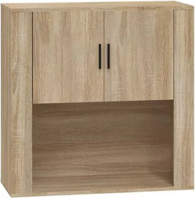 vidaXL sonoma tölgy színű szerelt fa faliszekrény 80x33x80 cm