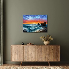 Kép - naplemente (üvegen) (70x50 cm)