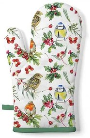 Birds in Winter edényfogó kesztyű 18x30cm, 100% pamut