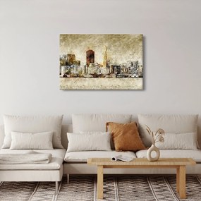 Kép - Művészileg renderelt város (90x60 cm)