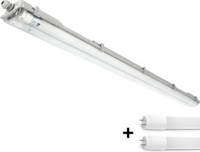 LED műszaki fénycsöves lámpatest T8 2xG13/18W/230V 6500K IP65 127 cm