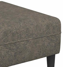 Kanapé Szett 3 pcs Sötétszürke Műbőr velúr