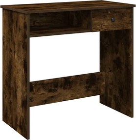 vidaXL füstös tölgy színű szerelt fa íróasztal 80 x 40 x 75 cm