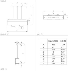 Eglo 900349 - Csillár zsinóron LIBERTAD 3xE27/40W/230V