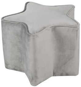 Világosszürke bársony gyerek puff Lil Sofa – Roba