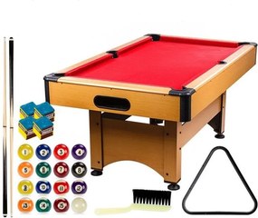 GamesPlanet® Biliárdasztal TRENDLINE Piros 6ft 184 x 108 cm