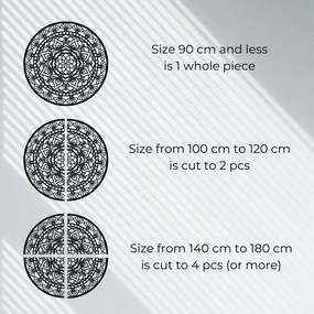 Fából készült mandala a falon | AFRODITA