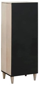 Magasfiú polcokkal ajtóval Fehér 40 x 33 x 110 cm tömör mangófa