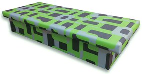 Egyszemélyes ágy (dívány) 90 cm Janae 10 (Gusto 5A zöld). 793090