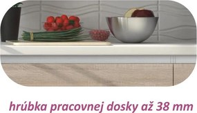 Alsószekrény három fiókkal, tölgy sonoma, LINE