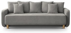 Szürke kinyitható tárolóhelyes kanapé 231 cm Elen – Micadoni