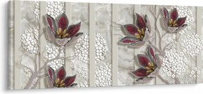 Kép - Dekoratív virágok (120x50 cm)