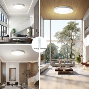 Brilagi - POOL SMART LED dimmelhető lámpa 128W/230V átmérő 100 cm Wi‑Fi Tuya fehér + távirányító