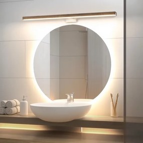 Brilagi-LED Fürdőszobai tükörmegvilágítás WOODY MIRROR LED/15W/230V IP44 tölgy/fehér
