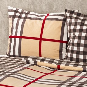 4Home Kockás flanel ágyneműhuzat, 220 x 200 cm, 2 db - 70 x 90 cm, 220 x 200 cm, 2 db 70 x 90 cm