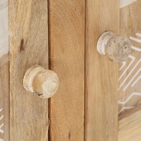 Tömör mangófa dohányzóasztal 90 x 49 x 37 cm