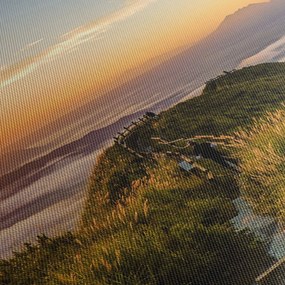 A hegy naplementekor képe (120x50 cm)