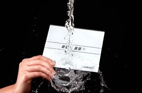 Cata, E-120 GTH axiál fürdőszoba ventilátor automatával, 6W / 11W, cső 120mm, fehér, 00901200