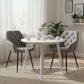 AVENBERG LOREN Étkezőszék szett - 2 db, szürke