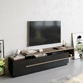 Pia Black and Walnut TV-asztal