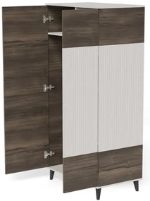 Random 2 S-1 szekrény kasmír/dió