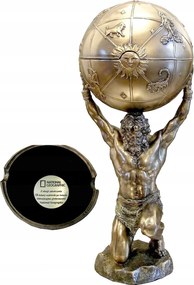 Ajándék Egy Erőembernek, Testépítőnek, Főnöknek, Apának Atlasz Figura Golyóval, Gravírozva v