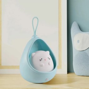 LED Gyermek Tájoló lámpa érzékelővel KITTY LED/0,5W/5V USB kék