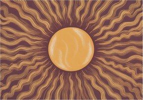 Fotótapéta Flizelin Fal a Hálószobába Napsugarak 312x219