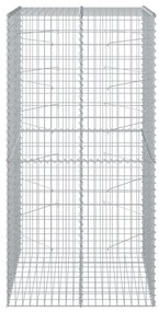 horganyzott vas gabion kosár fedéllel 100 x 100 x 200 cm