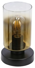 Fekete asztali lámpa üveg búrával (magasság 20 cm) Aspra – Candellux Lighting