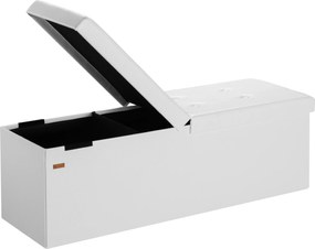 Deuba Tárolópad felnyitható fedéllel 115x38x38 cm - fehér