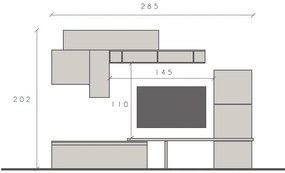 Infinity 2.0 9 db-os szett bézs / láva / Mercure tölgy
