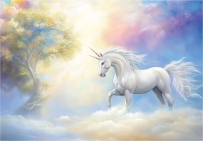 Fotótapéta Lányoknak Gyerekeknek Unikornis Ég Tapéta Flizelina 400x280