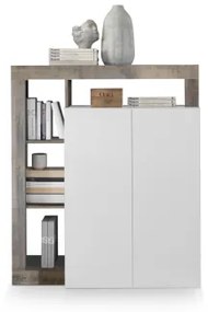 LENOR komód fehér/barna