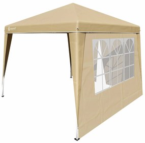 Deuba Kerti pavilon Capri 3x3 m - 2 oldalfal - bézs színű