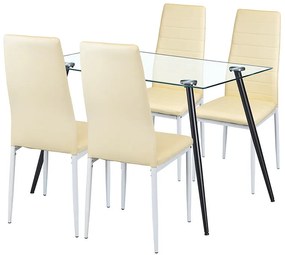 Cruz 4+1 étkező garnitúra bézs