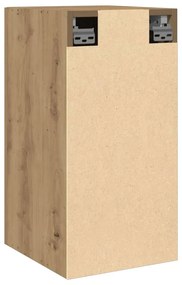 kézműves tölgy színű szerelt fa TV-szekrény 30,5 x 30 x 60 cm